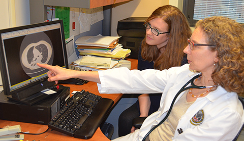 Dr. Michel Rose and Jess Jordan, caring for cancer patients at West Have CT VA Medical Center